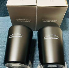 Porsche Stainless Steel Thermo Tumbler Cup Novelty Ginza Japan Set of 2  380ml picture