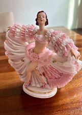 *Rare Vintage Dresden Lace Porcelain Flamenco Dancer Figurine Made In Germany picture