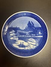 1999 Royal Copenhagen Plate THE SLEIGH RIDE Box & Certificate Included picture