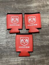 3Dodge RAM Fan Beer Can Cooler Soda Coozie Koozie Red Gift QTY 2 picture