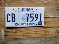 2014 Expired Mississippi Guitar Church Bus License Plate Auto Tags CB 7591 picture