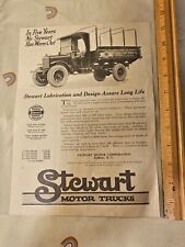 Circa 1910 - 1920s Stewart Motor Trucks Magazine Advertisements Vintage Ads picture