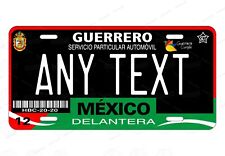 Guerrero Mexico Custom Black Red Metal License Plate Auto Car ATV Motor bicycle picture