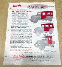 Vintage Original Koenig All-Steel Cabs for Willy Jeeps Sales Ad Brochure 1858 picture