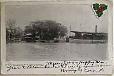 Union Springs NY Farleys Point Cayuga Lake New York VTG Photo Postcard 1906 picture