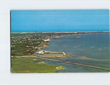 Postcard Aerial View Provincetown Harbor Cape Cod Massachusetts USA picture