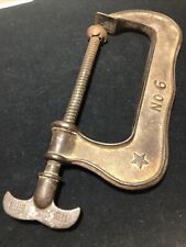 Antique PS & W Co. No. 6 C-Clamp Wing Turn Screw 1888 USA Nice picture