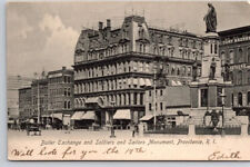 Postcard RI Butler Exchange And Soldiers And Sailors Monument Providence picture