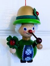 Steinbach Irish Leprechaun Four Leaf Clover Ornament Made In Germany With Box picture