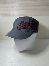 Coca-Cola Coke Hat Cap Cadet Grey Red Adjustable Embroidered Sparkle Logo OEM picture