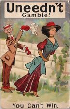 Vintage 1912 Romance Comic Greetings Postcard 