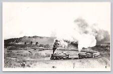 Atchison Topeka & Santa Fe & Union Pacific Railroad VTG RPPC Real Photo Postcard picture