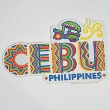 Vintage CEBU Philippines Soft Rubber Magnet Souvenir Fun Colorful Fridge 3D  picture