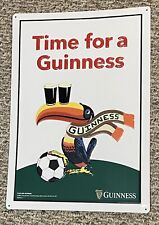Guinness Beer Time for a Guinness Soccer Toucan Metal Sign Man Cave/Bar WAY COOL picture