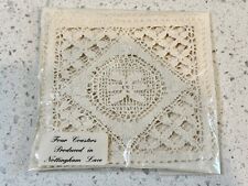 4 ~ Vintage Nottingham Lace Coaster Doilies - Made in Britain - In Orig. Package picture