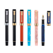 Jinhao 100 Mini Fountain Pen EF/F/M/Bent Nib,  Acrylic & Nobel Clip Gift Pen picture