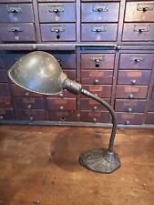 Faries Mfg Lamp Art Deco Desk Gooseneck Marked Parabolic Shade picture