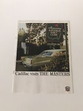 Vintage Cadillac Augusta Masters Brochure 1969 Booklet Golf  DeVille G5 picture