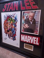 Stan Lee Signed/Authenticated Picture + Print(Art: Scott Campbell + Nei Ruffino) picture