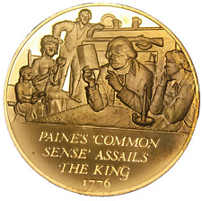 American Revolution 1776~Thomas Paine Publishes Common Sense~Bronze Proof~#M134 picture