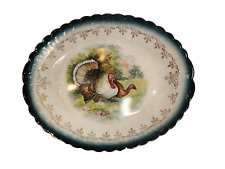 Vintage Sterling China Wild Turkey Oval Platter, 12