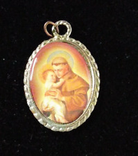 Saint Anthony Religious Medal Vintage picture