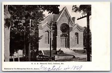 Postcard G.A.R. Memorial Hall, Oakland, Maine udb L172 picture