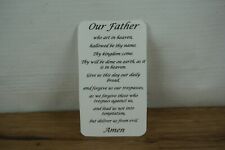 Laminated Our Father Lord's Prayer Card picture