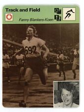 Fanny Blankers Koen- Track and Field   Sportscasters Card- LAMINATED picture