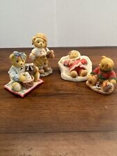 Lot Of 4 Cherished Teddies ,, Suzanne,butch,carol,Jerome picture