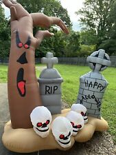 Rare Gemmy Halloween Airblown Inflatable 8ft Spooky Graveyard 2006 Yard Decor picture