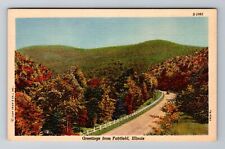 Fairfield IL-Illinois, General Greetings, Autumn Scene, Antique Vintage Postcard picture