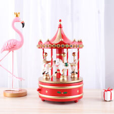 Valentine's Day Gift Wooden Music Box Vintage Carousel Home Decoration Holiday picture