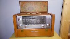 RCA  antique tube radio with leather case picture