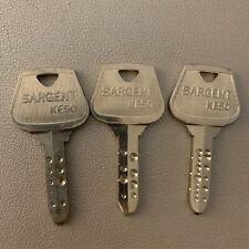 Sargent Keso Dimple Key Lots Of 3. Each Lot Will Include A Master Style Key picture