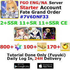 [ENG/NA][INST] FGO / Fate Grand Order Starter Account 2+SSR 100+Tix 800+SQ #7V6D picture