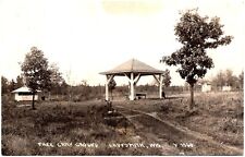 RPPC 1924 Free Campground Ladysmith Wisconsin Gazebo, Building Postcard picture