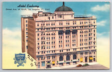 Vintage Postcard Hotel Embassy Grand Ave. at Ninth, Los Angeles California picture
