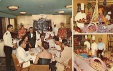 Postcard Ship SS Homeric Home Lines Dining Room Buffet picture