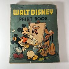 Rare Vintage The Walt Disney Paint Book #2080 (Whitman, 1937) Mostly Unused picture