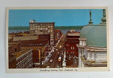 Vintage Paducah KY Kentucky Postcard Broadway Looking East To Ohio River picture
