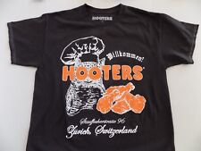 Hooters Zurich Switzerland T-Shirt Large 100% Cotton HTF NOS w/o tag NOW CLOSED picture