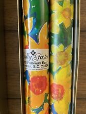 Vintage NOS Daffodil Gift Wrap Sally Foster Box Set - Paper Tissue Ribbon Tags picture