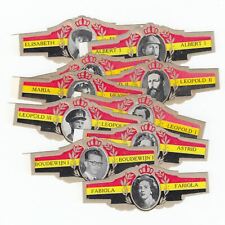 10 cigar bands No Brand Belgian Royalty And Kings Nb227a picture