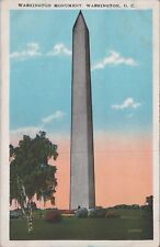 1920s Postcard Washington Monument Blue Orange Sky Washington DC UNP 5852d2 picture