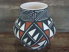 Acoma Pueblo Fine Line Hand Painted Pottery by Ortiz picture