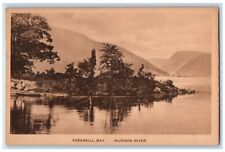 c1930's View Of Hudson River Boat And Mountain Scene Peekskill Bay NY Postcard picture