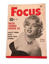 1953, Marilyn Monroe Vol. 3 No. 5 Focus Magazine/ Digest  Rare picture