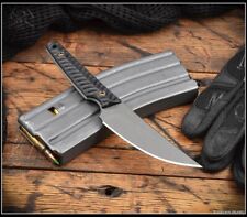 RMJ Tactical Unmei Knife Tungsten Nitro-V Blade Black G-10 Handle w/Sheath picture