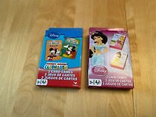 DISNEY MICKEY MOUSE CLUBHOUSE PRINCESS GO FISH OLD MAID SNAP CARD GAMES LOT 2 picture